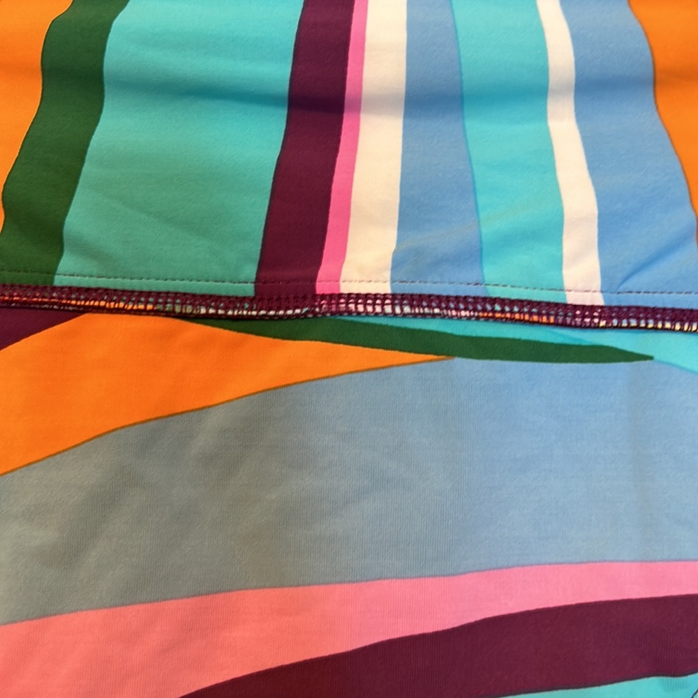 Bleu Rod Beattie Blue Orange Green Purple High Waisted Bikini Bottoms Size 8 - Picture 6 of 10